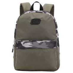 Plecak unisex Skechers San Diego Backpack pojemność 18 L. Zielone plecaki damskie Skechers, bez wzorów. Za 69.99 zł.