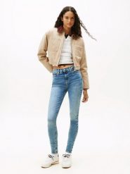 TOMMY JEANS Dżinsy - Skinny fit - w kolorze niebieskim rozmiar: W25/L32. Niebieskie jeansy damskie Tommy Jeans. Za 240.99 zł.