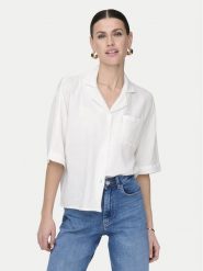 ONLY Koszula Thyra 15267839 Biały Regular Fit. Białe koszule damskie Only, xs, bez wzorów, z bawełny, bez kołnierzyka, bez ramiączek. Za 139.99 zł.