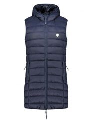 Geographical Norway Kamizelka pikowana "Vatikotal" w kolorze granatowym rozmiar: M. Niebieskie kamizelki damskie Geographical Norway, m. Za 174.84 zł.