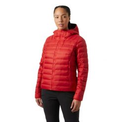 Damska kurtka puchowa Helly Hansen Verglas Down 2.0. Czerwone kurtki damskie Helly Hansen, bez wzorów, z puchu, bez kaptura. Za 1,135.00 zł.