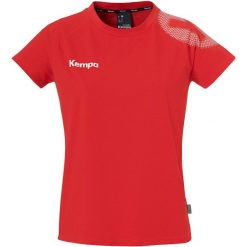 Koszulka damska Kempa Core 26. Czerwone bluzki sportowe damskie KEMPA, xl, z materiału, bez kołnierzyka, bez ramiączek. Za 127.50 zł.
