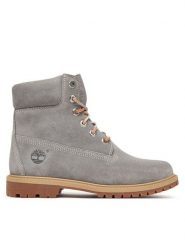 Timberland Trapery TB0A5M5NEJR1 Szary. Szare trapery damskie Timberland, ze skóry, bez obcasa. Za 999.99 zł.