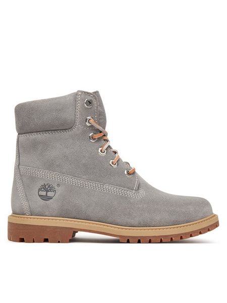Timberland Trapery TB0A5M5NEJR1 Szary. Szare trapery damskie Timberland, ze skóry, bez obcasa. Za 999.99 zł.