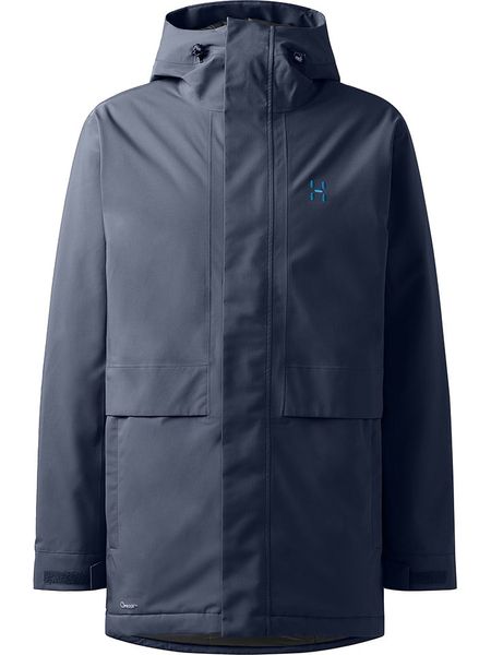 Haglöfs Parka funkcyjna "Salix Proof Mimic II" w kolorze granatowym rozmiar: S. Niebieskie parki damskie Haglöfs, s, bez wzorów. Za 743.23 zł.