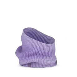 Ciepły, wełniany szalik Buff Datma. Fioletowe szaliki męskie Buff, bez wzorów, z dzianiny. Za 159.99 zł.