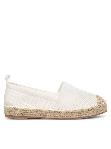 Jenny Fairy Espadryle WSS990-217 Biały. Białe espadryle damskie Jenny Fairy, bez wzorów, z materiału, bez obcasa. Za 47.99 zł.