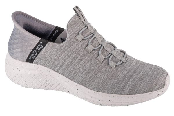 Buty sportowe Sneakersy męskie, Slip-Ins Ultra Flex 3.0 - Right Away. Szare buty sportowe na co dzień męskie Skechers, z materiału, bez zapięcia, trekkingowe. Za 359.99 zł.