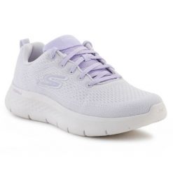 Buty Skechers Go Walk Flex-Kali 124830-GYLV fioletowe. Fioletowe buty sportowe na co dzień damskie bez wzorów, z tkaniny, trekkingowe. Za 462.92 zł.