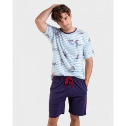 Piżama męska rozm. L Massana P221329. Czerwone piżamy męskie Massana Homewear, l, bez wzorów, z bawełny, bez ramiączek. Za 250.00 zł.