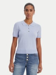 Fracomina Sweter FR26ST7003K524R9 Błękitny Regular Fit. Niebieskie swetry klasyczne damskie Fracomina, l, z syntetyku, bez kołnierzyka. Za 459.99 zł.