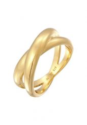 Elli Damska obrączka w formie X krzyżyk Trend w srebrze próby 925 Sterling Silver Pierścionki 1 ct Damski. Szare pierścionki damskie Elli, srebrne. Za 213.99 zł.