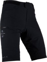 Spodenki rowerowe (+spodenki kolarskie z pampersem w zestawie) LEATT Shorts. Czarne szorty męskie LEATT, bez wzorów, z poliesteru. Za 359.20 zł.