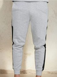 Spodnie jogger Active - szary. Szare spodnie materiałowe męskie Sinsay, bez wzorów. Za 49.99 zł.