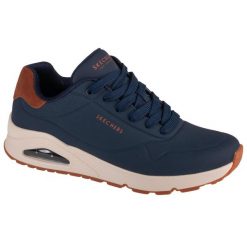 Buty sportowe Sneakersy męskie, Uno - Suited On Air. Niebieskie buty sportowe na co dzień męskie Skechers, z syntetyku, bez zapięcia. Za 359.99 zł.