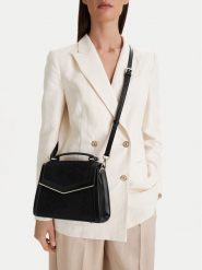 Nine West Torebka CEO-Wall Street Glow-KY318 Czarny. Czarne torebki klasyczne damskie Nine West, bez wzorów, z materiału, bez dodatków. Za 249.99 zł.