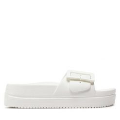 Klapki Big Star Shoes. Białe klapki damskie BIG STAR SHOES, bez wzorów, bez obcasa. Za 39.99 zł.