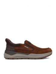 Rieker Półbuty 06052-22 Brązowy. Brązowe półbuty męskie Rieker, z materiału, bez zapięcia. Za 309.99 zł.