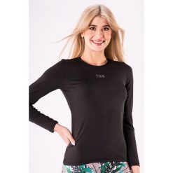 Bluzka z długim rękawem do biegania damska 2skin Sprint czarna. Czarne topy sportowe damskie 2SkIN, l, bez wzorów, z dzianiny, bez ramiączek. Za 79.00 zł.