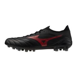 Buty piłkarskie Mizuno Morelia Neo Iv Beta Elite AG. Czarne buty wizytowe męskie Mizuno, z materiału, bez zapięcia. Za 750.70 zł.
