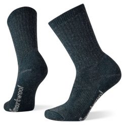 Skarpety Trekkingowe Damskie Smartwool Hike Classic Full Cushion Solid Crew. Niebieskie skarpetki damskie Smartwool, bez wzorów, z wełny. Za 93.99 zł.