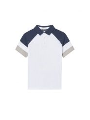 Mayoral Polo 6165 Biały Regular Fit. Białe t-shirty chłopięce Mayoral, bez wzorów, z bawełny, bez ramiączek. Za 109.99 zł.
