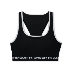 Koszulka treningowa damska Under Armour Crossback Mid. Czarne bluzki sportowe damskie Under Armour, l, bez wzorów, bez ramiączek. Za 291.00 zł.