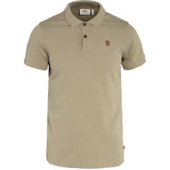 Koszulka Polo Męska Fjallraven Övik. Brązowe koszulki polo męskie Fjällräven, m, bez wzorów, z bawełny, bez ramiączek. Za 449.00 zł.