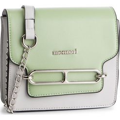 Torebka MONNARI - BAG6180-008 Grey With Green. Szare listonoszki damskie Monnari, bez wzorów, ze skóry ekologicznej, bez dodatków. W wyprzedaży za 99.00 zł.