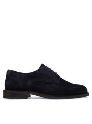 Tommy Hilfiger Półbuty Corporate Dressy FM0FM05969 Granatowy. Niebieskie półbuty męskie Tommy Hilfiger, ze skóry, bez zapięcia. Za 649.99 zł.