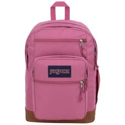 Plecak sportowo-turystyczny damski Cool Student Backpack pojemność 34 L. Czerwone plecaki damskie JanSport, bez wzorów, z materiału, młodzieżowe. Za 219.99 zł.