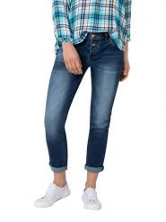 Timezone Dżinsy - Slim fit - w kolorze granatowym rozmiar: W31. Niebieskie jeansy damskie Timezone. Za 193.24 zł.