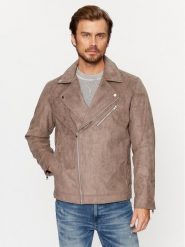 Jack & Jones Kurtka z imitacji skóry 12236853 Brązowy Regular Fit. Brązowe kurtki męskie Jack & Jones, m, bez wzorów, ze skóry, bez kaptura. Za 349.99 zł.