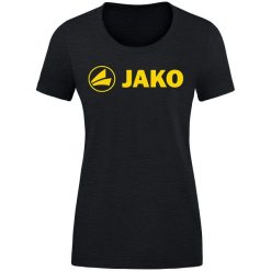 Koszulka damska Jako Promo. Czarne t-shirty damskie Jako, bez wzorów, z bawełny, bez kołnierzyka. Za 112.00 zł.