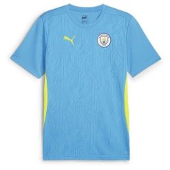 Koszulka treningowa Manchester City 2024/25. Niebieskie t-shirty sportowe męskie Puma, bez ramiączek, do piłki nożnej. W wyprzedaży za 223.00 zł.