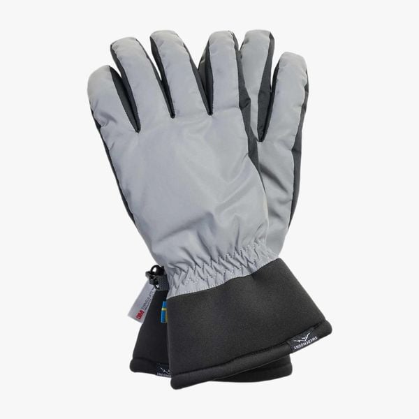 Rękawiczki Outdoor Unisex Izolujący. Szare rękawiczki damskie SWEDEMOUNT, bez wzorów, z materiału. Za 99.99 zł.
