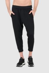 DSQUARED2 Czarne męskie dresy z białymi lampasami, Rozmiar S. Czarne spodnie dresowe męskie Dsquared2, bez wzorów, z dresówki. W wyprzedaży za 999.99 zł.