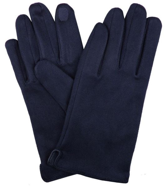 Miękkie i Delikatne Rękawiczki Męskie - Bawełniane - Granatowe. Rękawiczki męskie Em men's accessories, na jesień, bez wzorów, z bawełny. Za 99.00 zł.