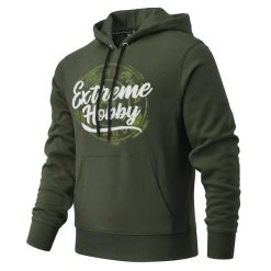 Bluza męska z kapturem EXTREME HOBBY BADGE. Czarne bluzy z kapturem męskie EXTREME HOBBY, m, z bawełny. Za 239.00 zł.