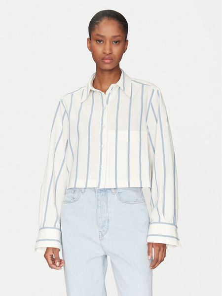 DAY BIRGER ÉT MIKKELSEN Koszula Issa DAY65243695 Błękitny Loose Fit. Niebieskie koszule damskie Day Birger et Mikkelsen, bez wzorów, z bawełny, bez kołnierzyka, bez ramiączek. Za 489.99 zł.