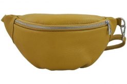 Torebka damska saszetka / nerka - CASUAL - Żółta ciemna. Żółte torebki klasyczne damskie Barberinis, bez wzorów, ze skóry, bez dodatków. Za 138.99 zł.