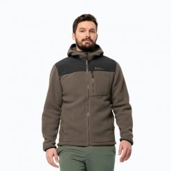 Bluza polarowa męska Jack Wolfskin Kammweg Pile Fz. Szare bluzy bez kaptura męskie Jack Wolfskin, m, z materiału. Za 559.99 zł.