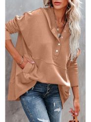Milan Kiss Bluza w kolorze jasnobrązowym rozmiar: L. Brązowe bluzy z kapturem damskie Milan Kiss, l. Za 122.96 zł.