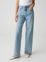OPUS Dżinsy "Mivy" - Comfort fit - w kolorze błękitnym rozmiar: 34/L31. Niebieskie jeansy damskie Opus, z podwyższonym stanem. Za 177.32 zł.