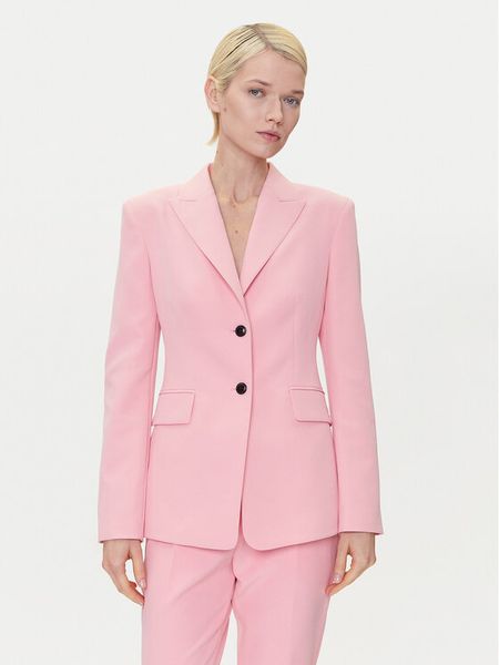 HUGO Marynarka Asmalla-1 50533901 Różowy Slim Fit. Czerwone marynarki i żakiety damskie Hugo, bez wzorów, z syntetyku. Za 519.99 zł.