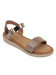 Sixth Sens Sandały w kolorze złotym rozmiar: 38. Żółte sandały damskie Sixth Sens, bez wzorów, bez obcasa. Za 112.83 zł.