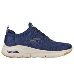Buty Skechers Arch Fit Waveport M 232301NVY. Buty sportowe na co dzień męskie na lato, z gumy, bez zapięcia, trekkingowe. Za 550.83 zł.