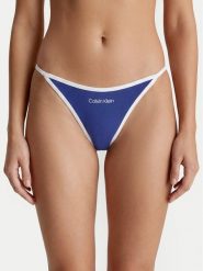 Calvin Klein Underwear Stringi LV00QF8892 Niebieski. Niebieskie stringi damskie Calvin Klein Underwear, m, bez wzorów, z bawełny. Za 99.99 zł.