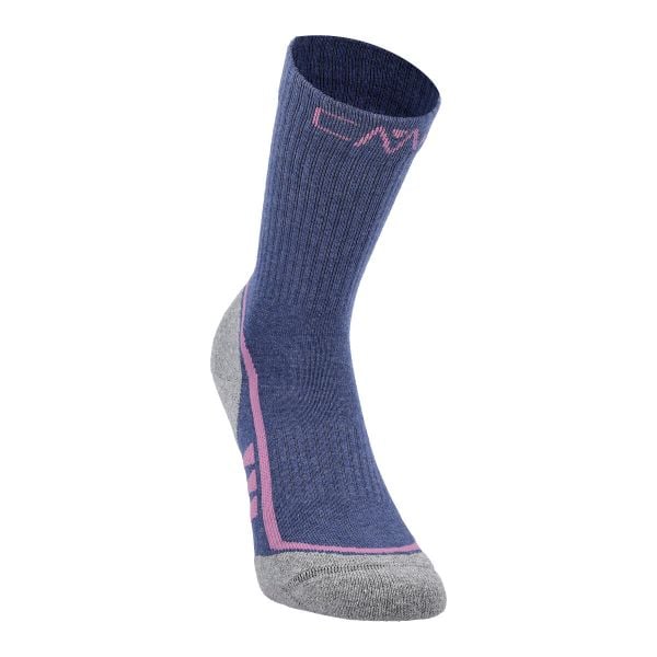 Skarpety trekkingowe damskie CMP SUPERSOFT50 wygodne oddychające. Niebieskie skarpetki damskie CMP, bez wzorów, z bawełny. Za 99.99 zł.