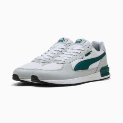 Puma Buty Graviton Sl Remix 39610403. Szare buty sportowe na co dzień męskie Puma, z gumy, bez zapięcia, trekkingowe. Za 201.99 zł.